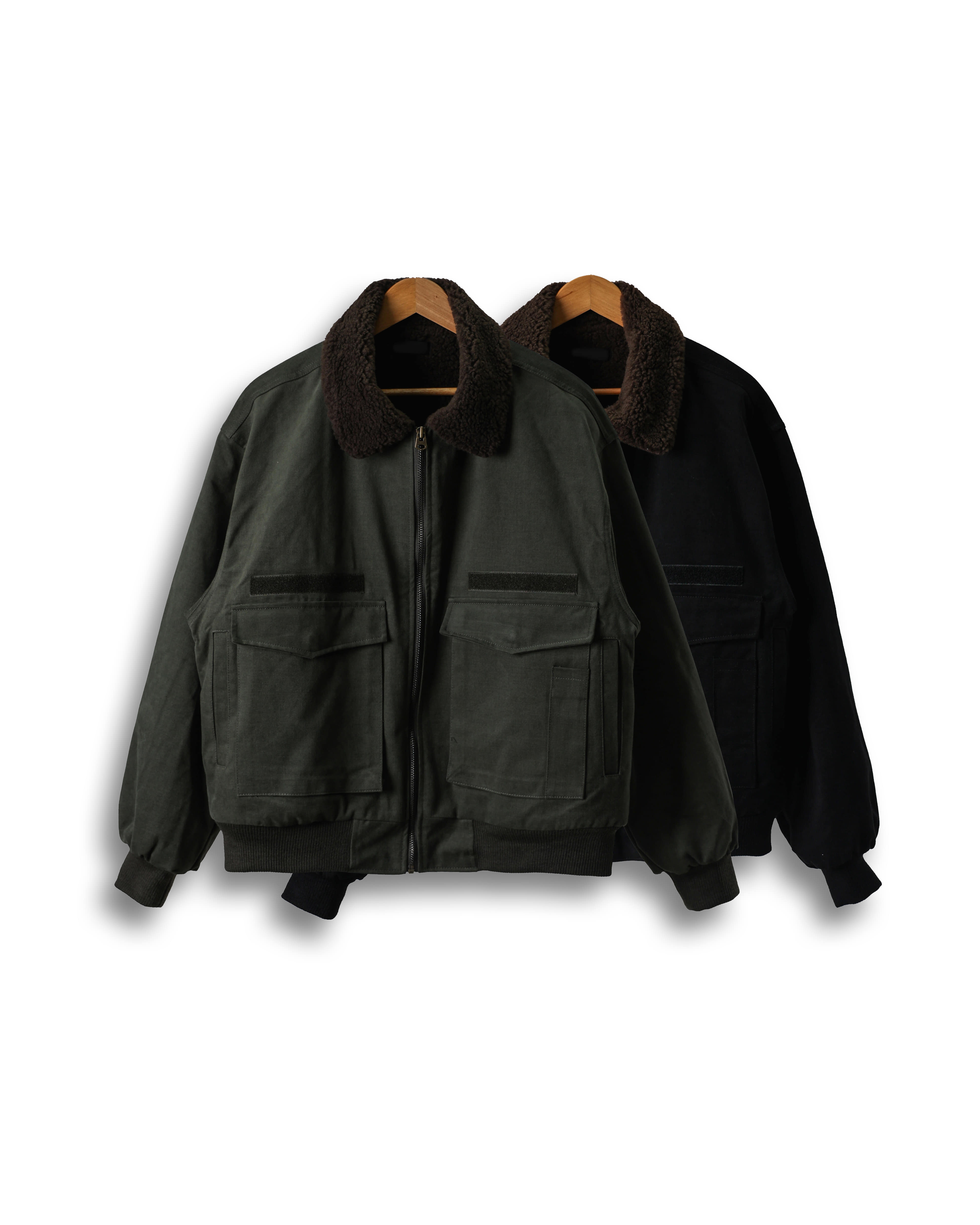 OTHER Fleece Dumbling Deck Jacket (Black/Khaki) -  14차 리오더 (3/4 배송예정)