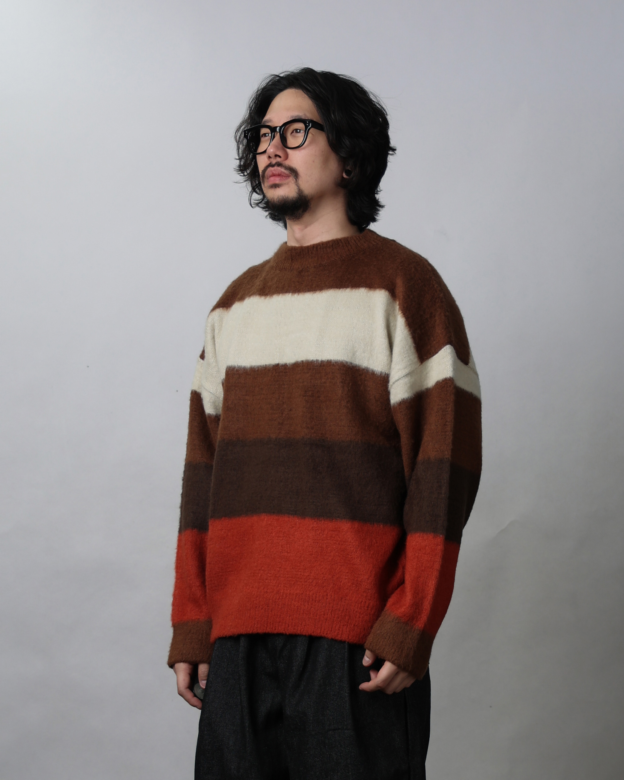 CONS Multi Color Bold St Over Knit (Brown)